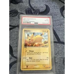 PSA 4 2007 POKEMON EX POWER KEEPERS SET PIKACHU CARD 57/108